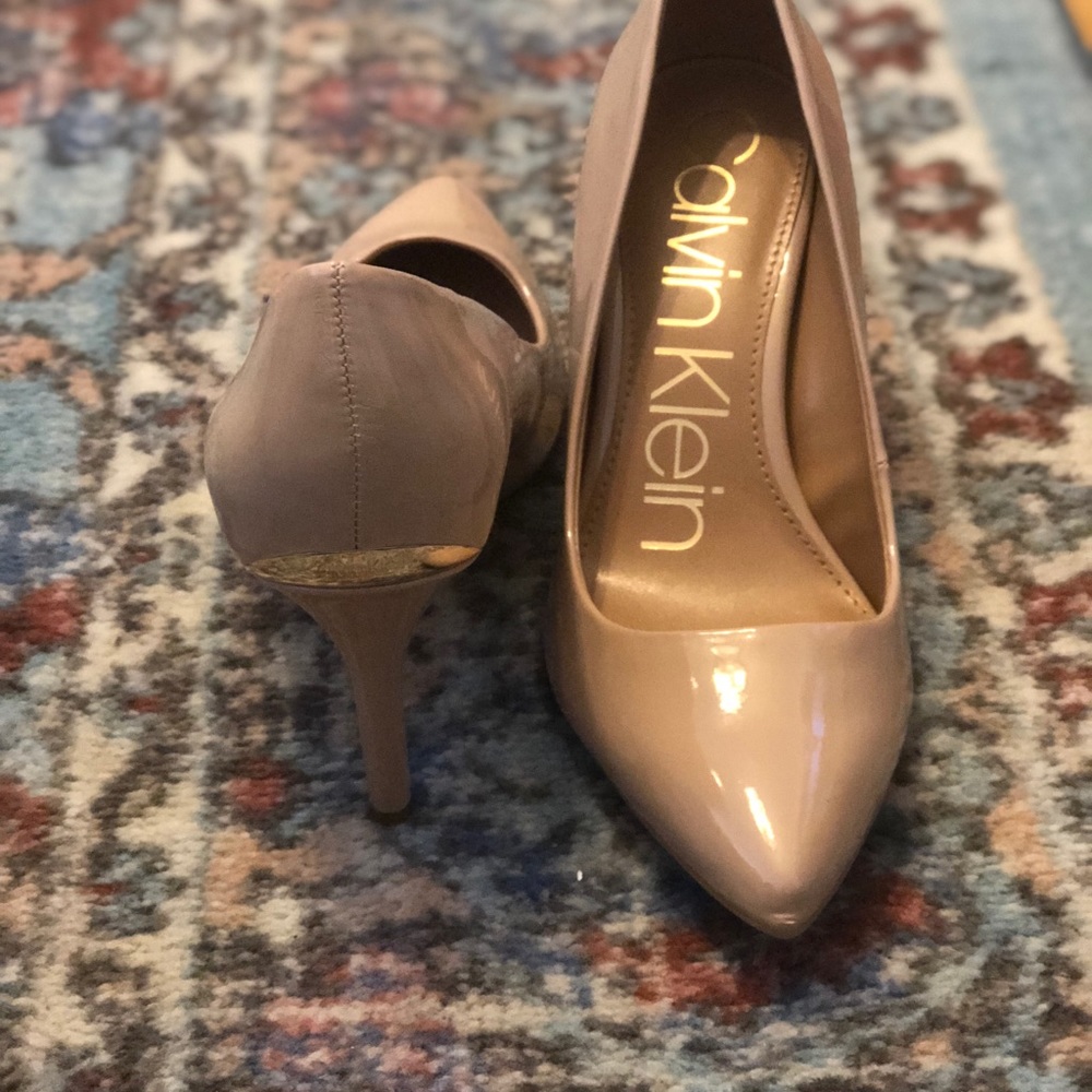Calvin Klein nude heels! Perfect for work